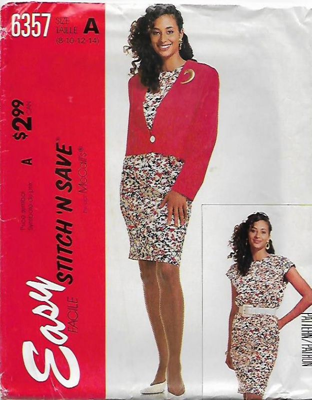 Picture of A74 McCALL'S 6357: DRESS & JACKET SIZE 8-14