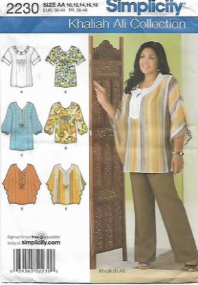 Picture of B199 SIMPLICITY 2230: TOPS SIZE 10-18