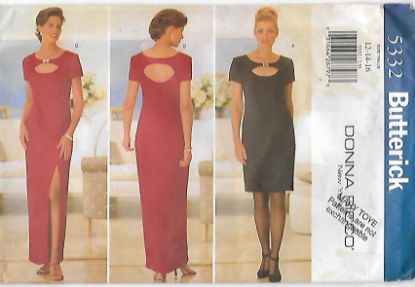 Picture of C63 BUTTERICK 5332: EVENING DRESS SIZE 12-16