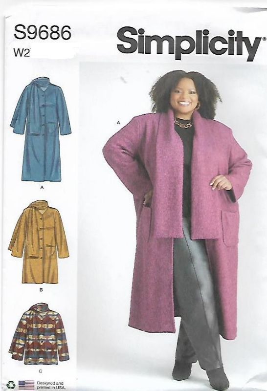 Picture of B88 SIMPLICITY S9686: COAT & JACKET SIZE 20-28