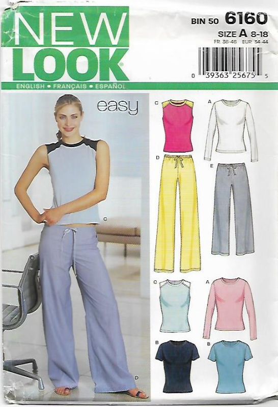 Picture of A108 NEW LOOK 6160: TOPS & PANTS SIZE 8-18
