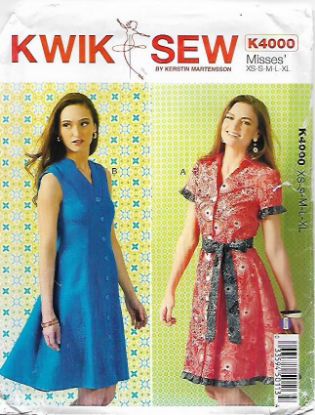 Picture of C326 KWIK*SEW K4000: DRESS & BELT SIZE XS-XL