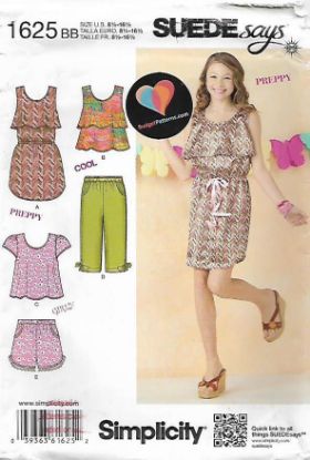 Picture of A77 SIMPLICITY 1625: GIRL'S TOP & SHORT SIZE 8.5-16.5