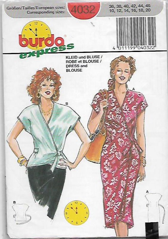Picture of C7 BURDA 4032: DRESS OR TOP SIZE 10-20
