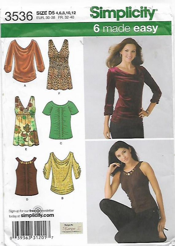 Picture of C65 SIMPLICITY 3536: TOPS SIZE 4-12