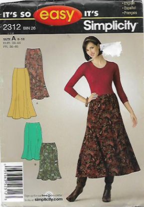 Picture of C345 SIMPLICITY 2312: SKIRT SIZE 8-18