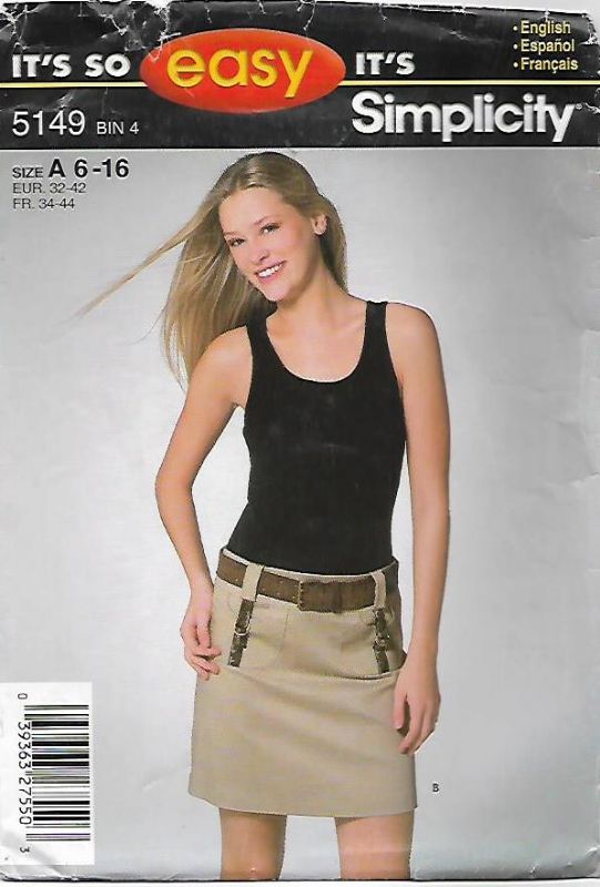 Picture of C75 SIMPLICITY 5149: SKIRT SIZE 6-16