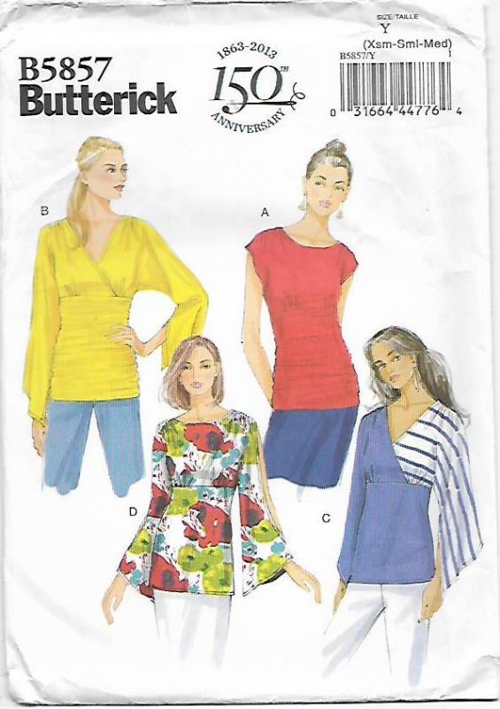Picture of C234 BUTTERICK B5857: TOP SIZE 4-14