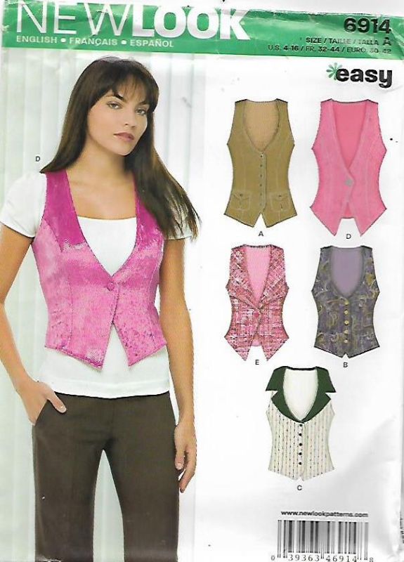 Picture of B13 NEW LOOK 6914: VEST SIZE 4-16