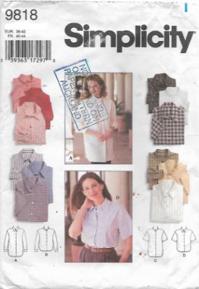 Picture of C222 SIMPLICITY 9818: SHIRT SIZE 18-22