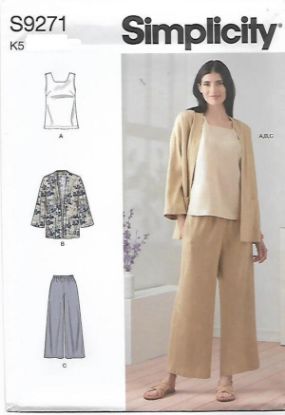 Picture of 58 SIMPLICITY S9271: TOP, JACKET & PANTS SIZE 18-26