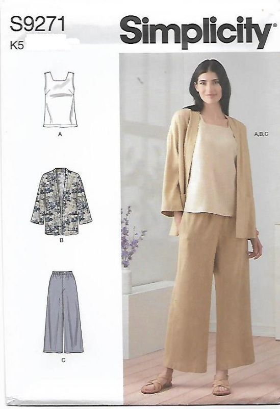 Picture of 58 SIMPLICITY S9271: TOP, JACKET & PANTS SIZE 18-26