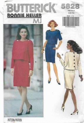 Picture of W29 BUTTERICK 5828: TOP & DRESS SIZE 6-10