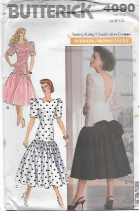 Picture of W30 BUTTERICK 4090: DRESS SIZE 6-10