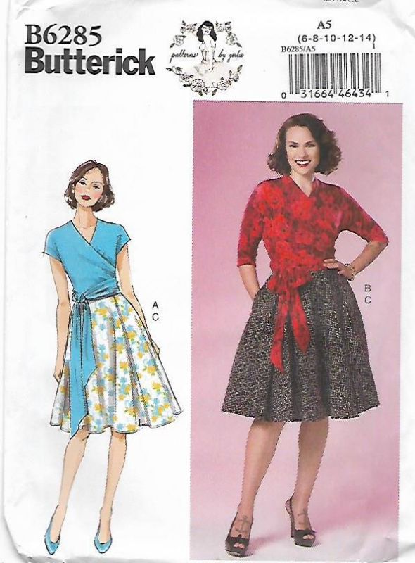 Picture of C131 BUTTERICK B6285: TOP & SKIRT SIZE 6-14