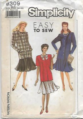 Picture of C269 SIMPLICITY 9309: TOP & SKIRT SIZE 14-22