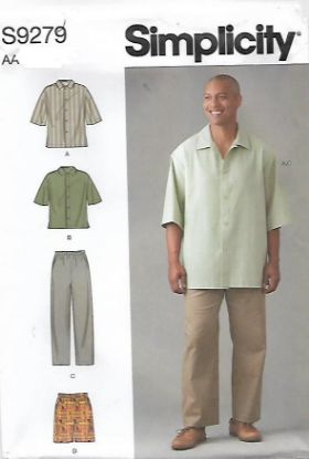 Picture of 109 SIMPLICITY S9279: MEN'S SKIRT, SHORTS & PANTS SIZE 44-52 