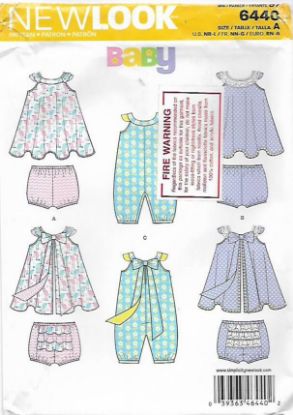 Picture of 29 NEW LOOK 6440: DRESS, OVERALLS  & PANTS SIZE NB-L