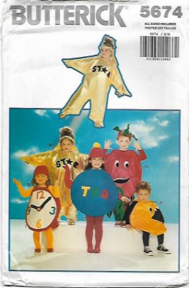 Picture of A19 BUTTERICK 5674: CHILDS COSTUME SIZE 2-6x