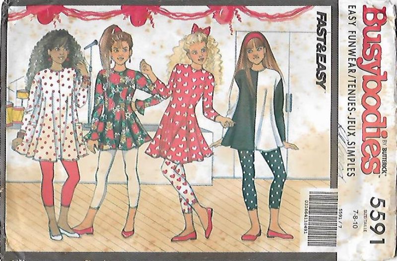 Picture of C169 BUTTERICK 5591: GIRL'S DRESS SIZE 7-10