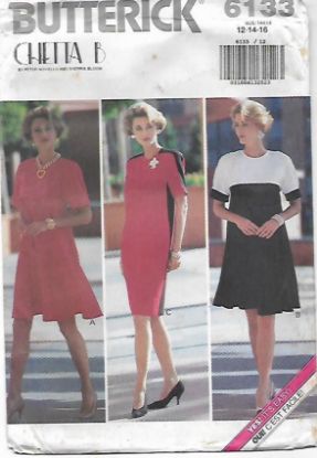 Picture of A35 BUTTERICK 6133: DRESS SIZE 12-16