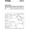 Picture of B296 BURDA 6313: TOP SIZE 6-18