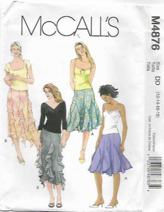 Picture of A87 McCALL'S M4876: SKIRT SIZE 12-18