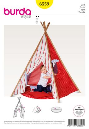 Picture of B163 BURDA 6559: PLAY TENT ONE SIZE 