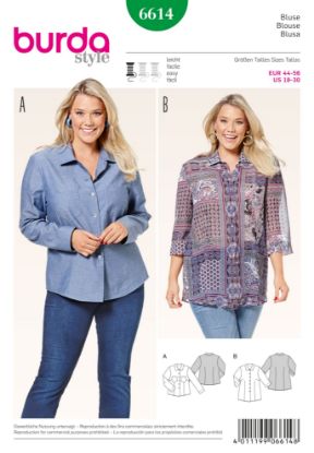 Picture of 31 BURDA 6614: MISS SHIRT SIZE 18-30