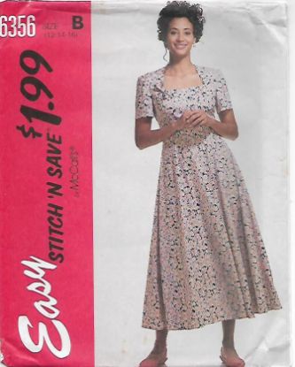 Picture of C228 McCALL'S 6356: DRESS SIZE 12-16