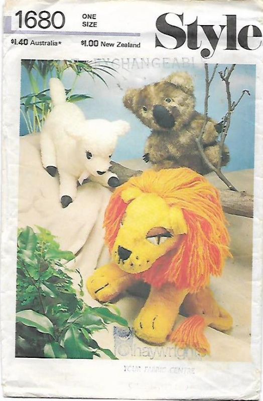 Picture of F18 STYLE 1680: STUFFED TOY (LION, LAMB & KOALA) SIZE 16'