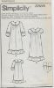 Picture of F19 SIMPLICITY 3586: GIRL'S NIGHGOWN & SLIPPERS SIZE 2-6