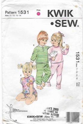 Picture of F4 KWIK*SEW 1531: CHILD'S SLEEPWEAR SIZE 1-4