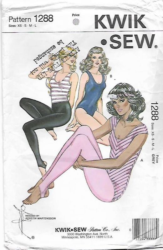 Picture of C205 KWIK*SEW 1288: MISSES LEOTARDS & TIGHTS SIZE XS-L