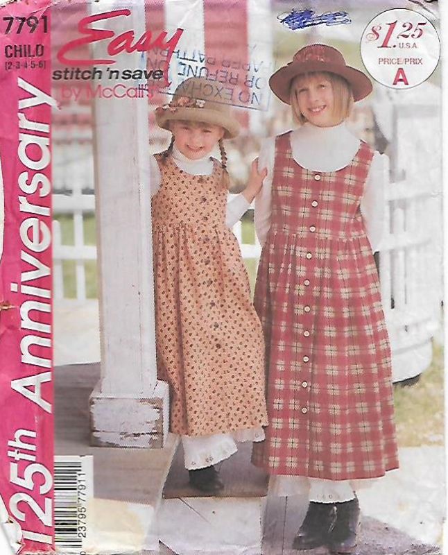 Picture of C179 McCALL'S 7791: GIRL'S DRESS & PETTICOAT SIZE 2-6